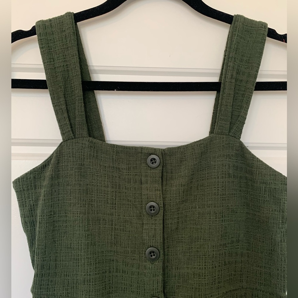 Madewell Texture & Thread Button-Front Tank Dress - Picture 4 of 7